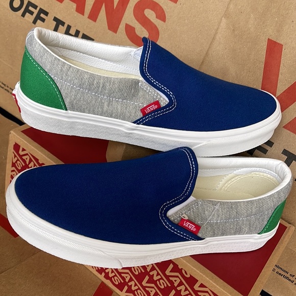 Vans Men’s Classic Slip On Vans Coastal Grey/True White sneakers - Picture 11 of 16